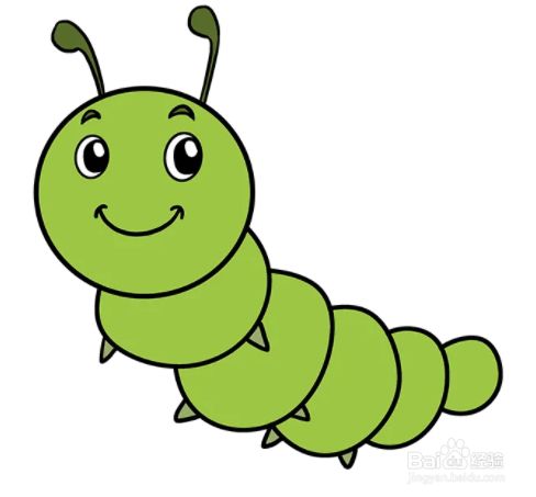 如何画蝴蝶宝宝(毛毛虫)
