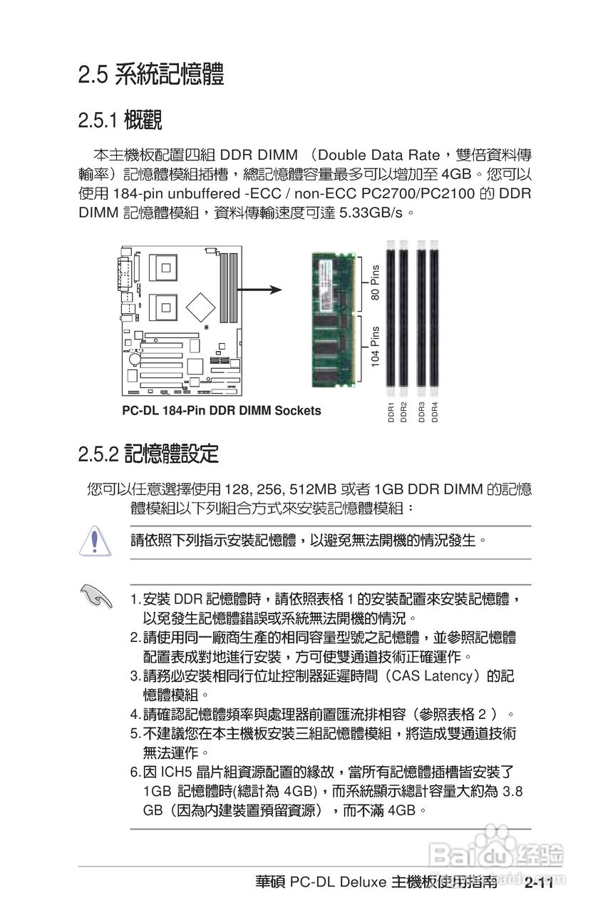 华硕PC-DL Deluxe主板使用手册说明书:[4]