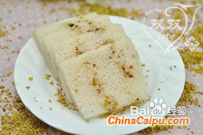 藕粉桂花糕做法 百度经验