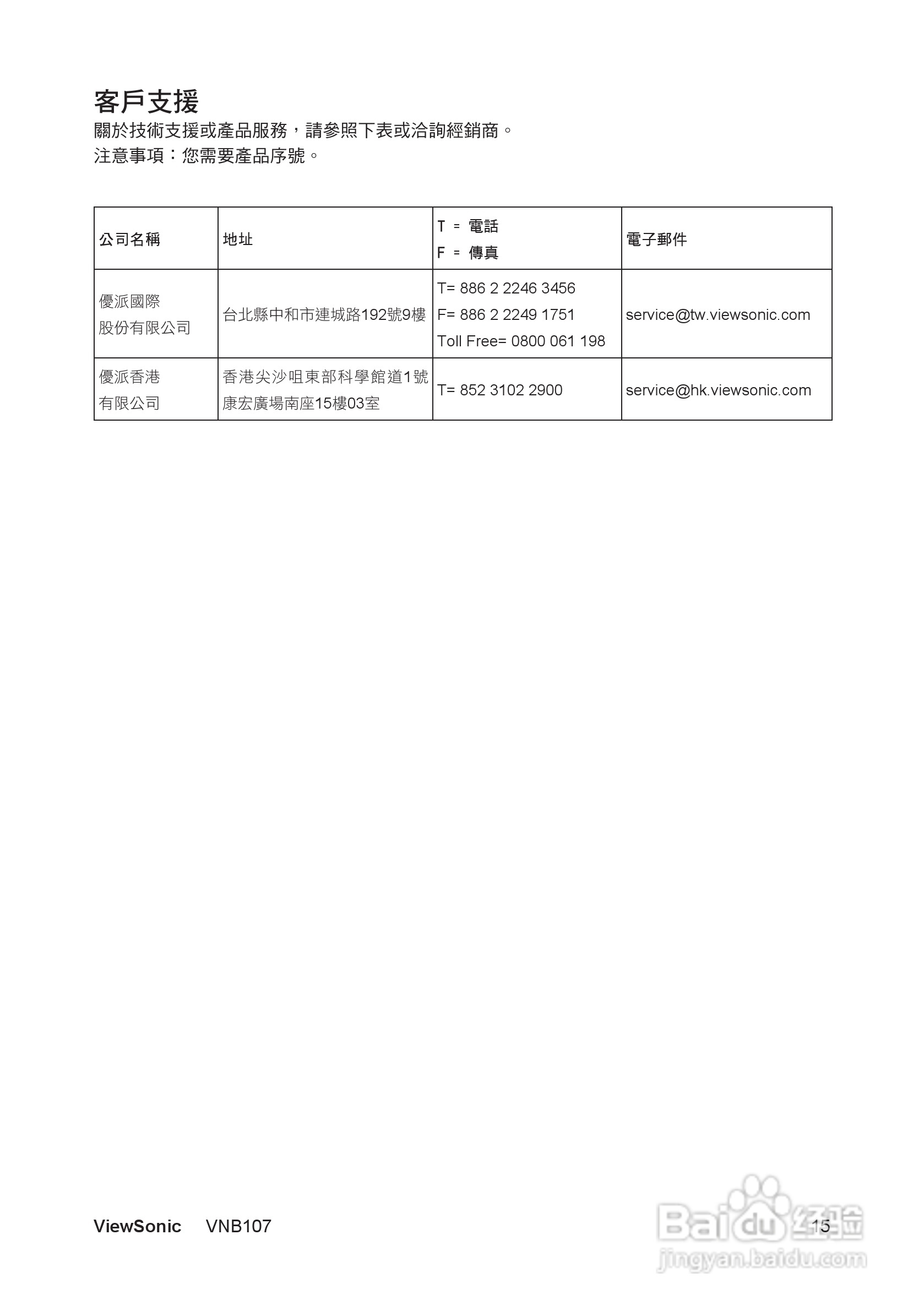 ViewSonic VNB107迷你笔记型电脑使用说明书:[3]