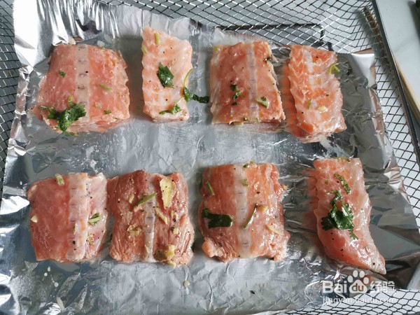 炸三文鱼排的做法