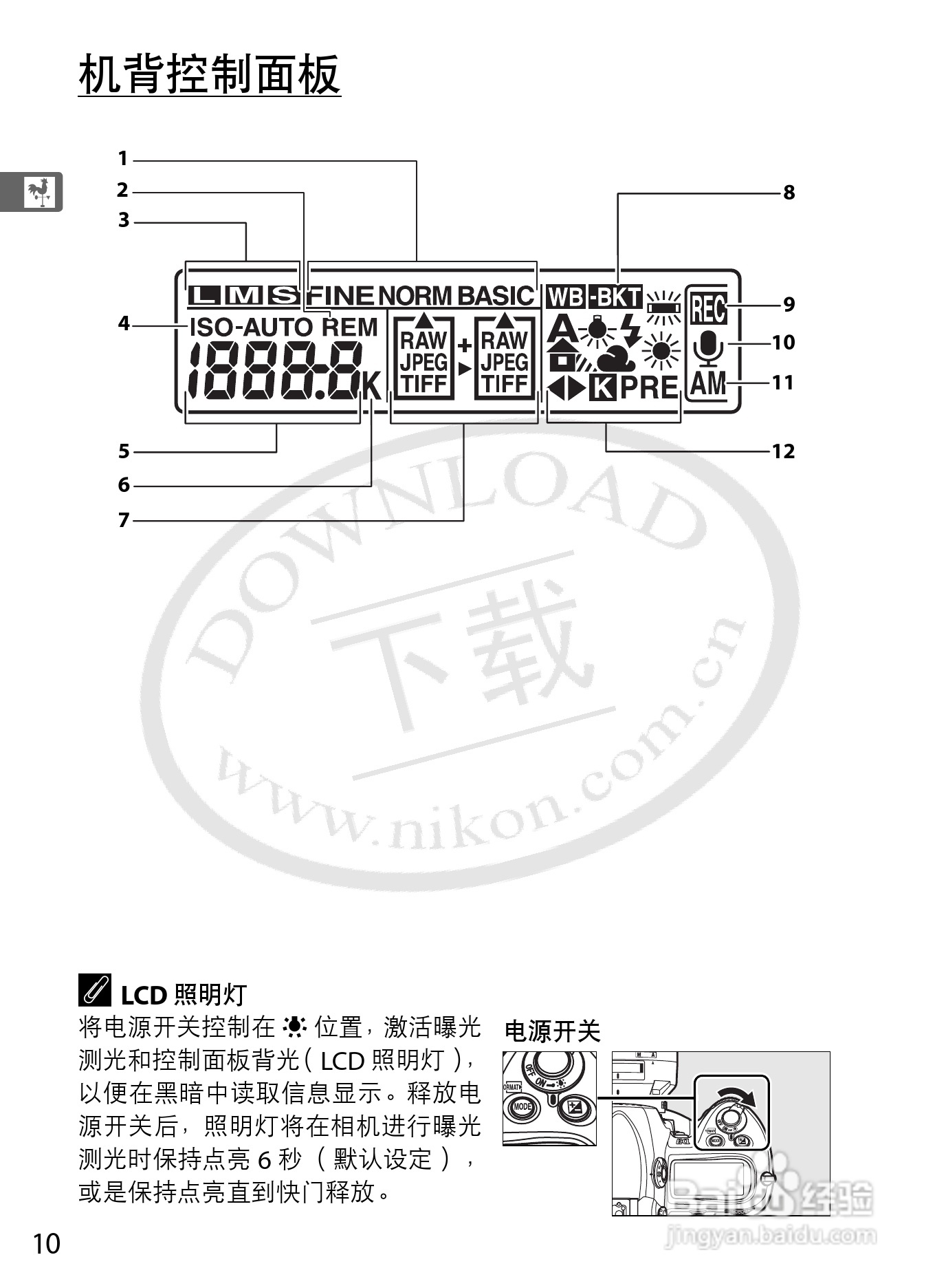 尼康D3数码相机使用说明书:[4]
