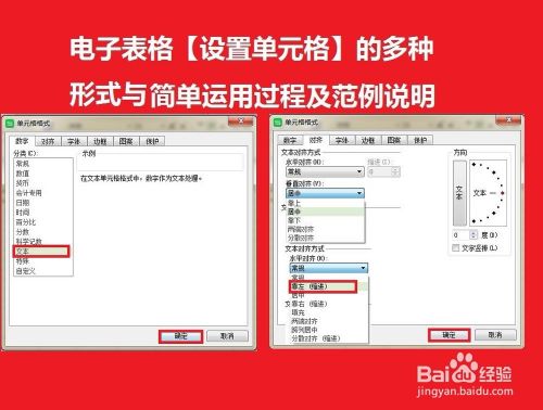 EXCEL或WPS表格【设置单元格】的形式与运用