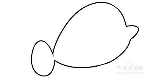 简笔画：钻圈的海豚绘画步骤