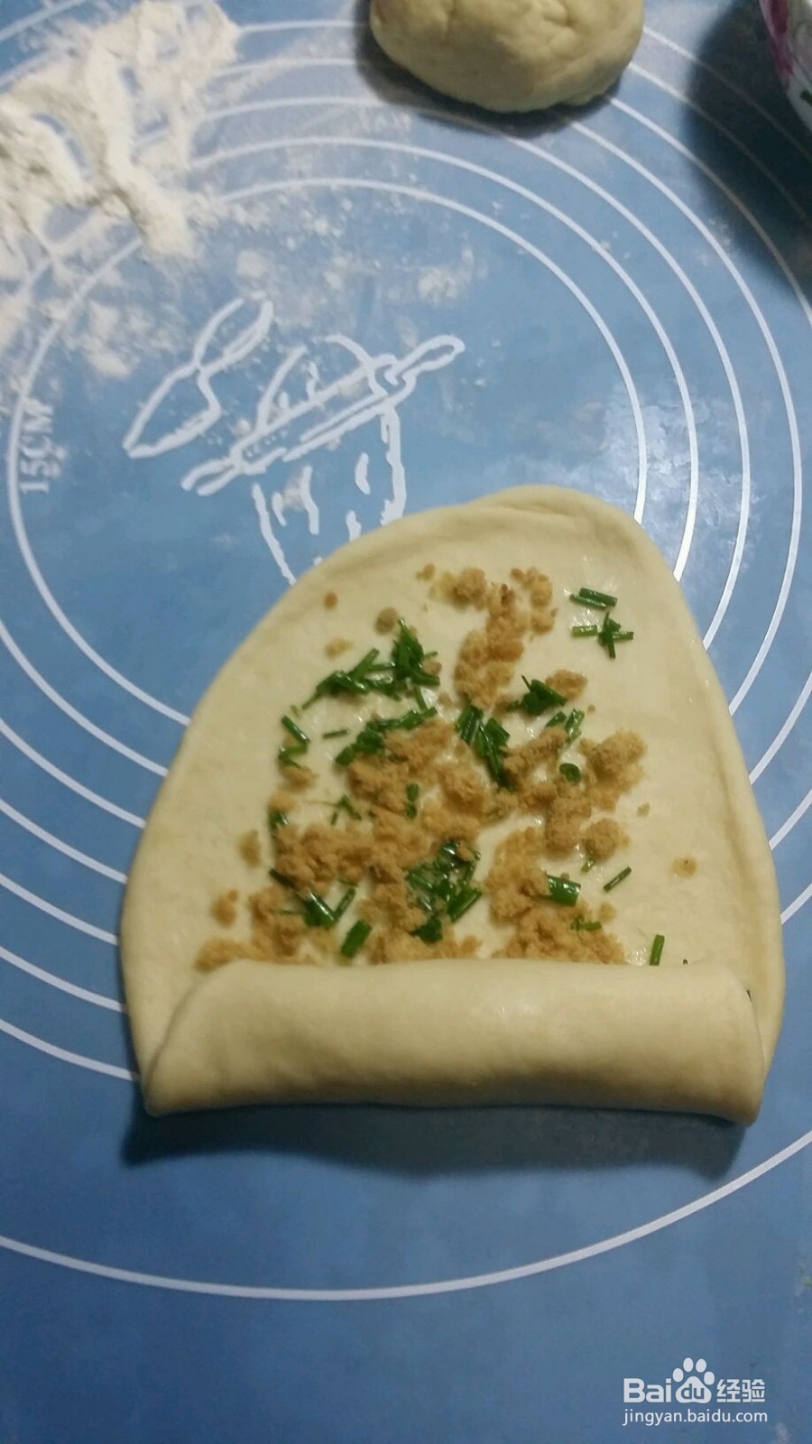 葱香肉松面包的做法