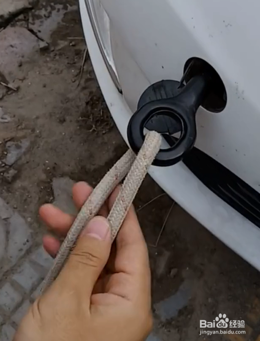 拖车压扣结打结方法