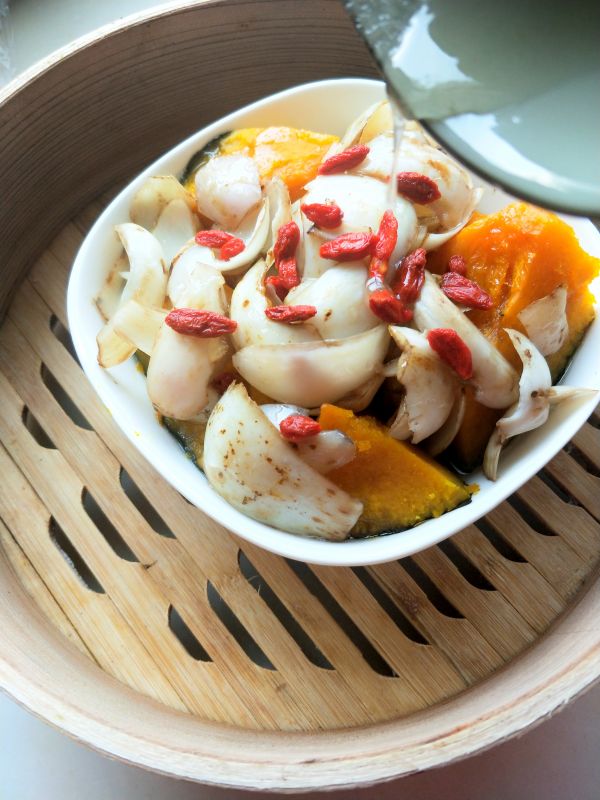 土豆大米粥、南瓜蜂蜜百合