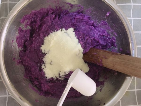 紫薯芋泥糯米饼