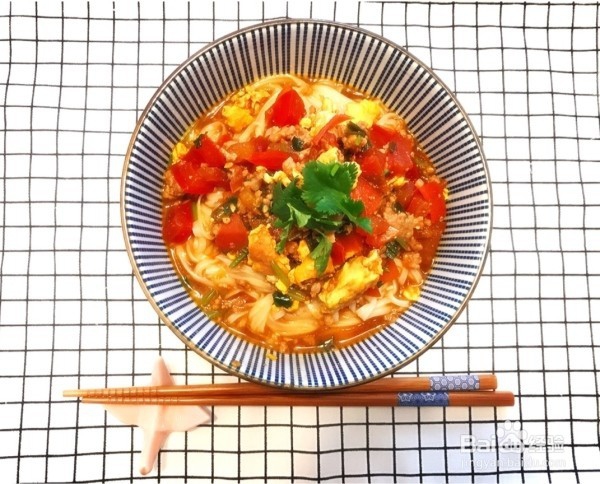 西红柿打卤面制作步骤