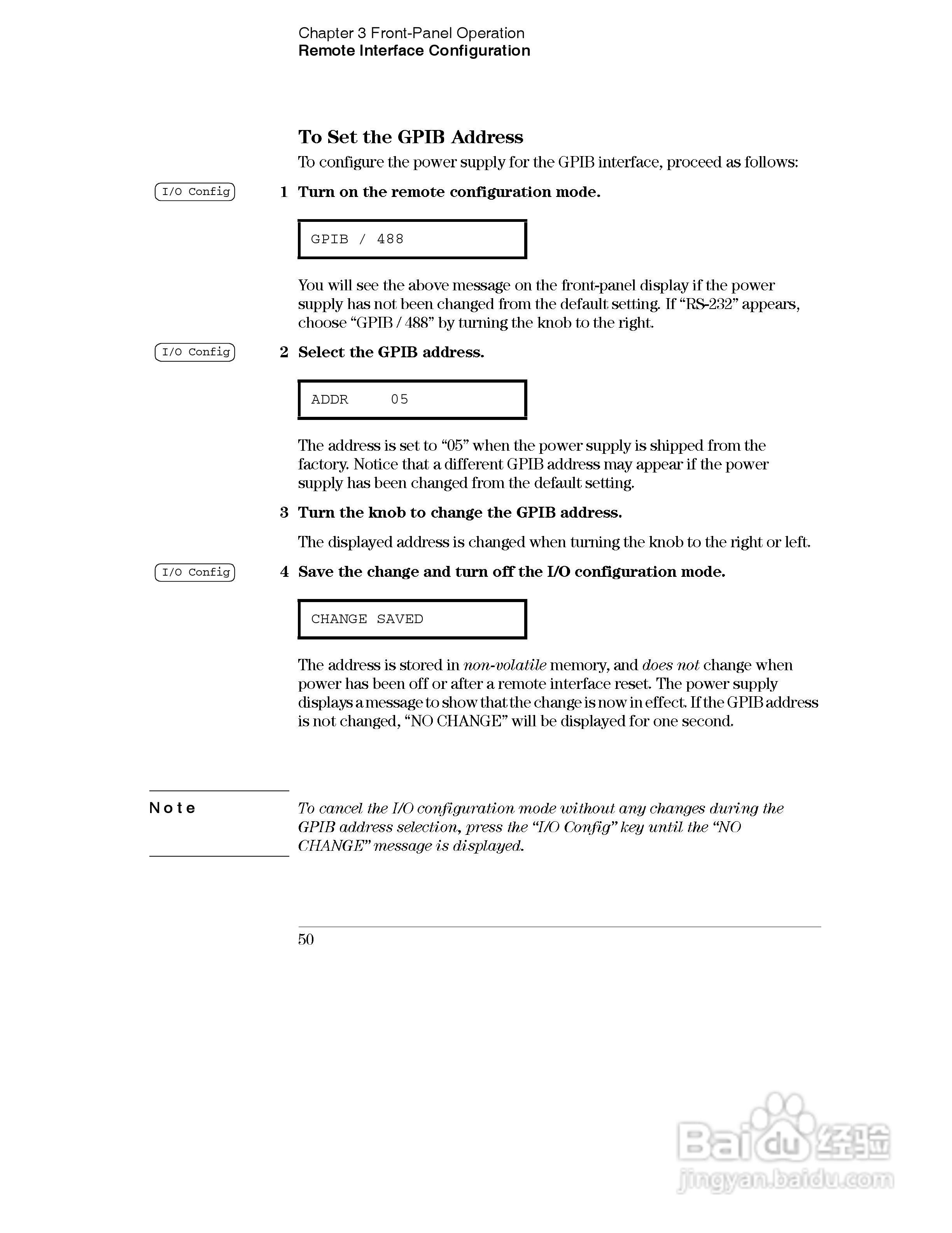 E3631A型80W三输出电源供应器操作手册:[6]