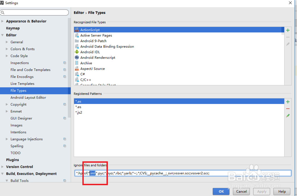 intellij ide设置隐藏项目配置文件
