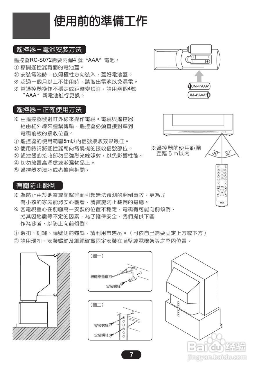 三洋ST-21FH6彩电使用说明书:[1]