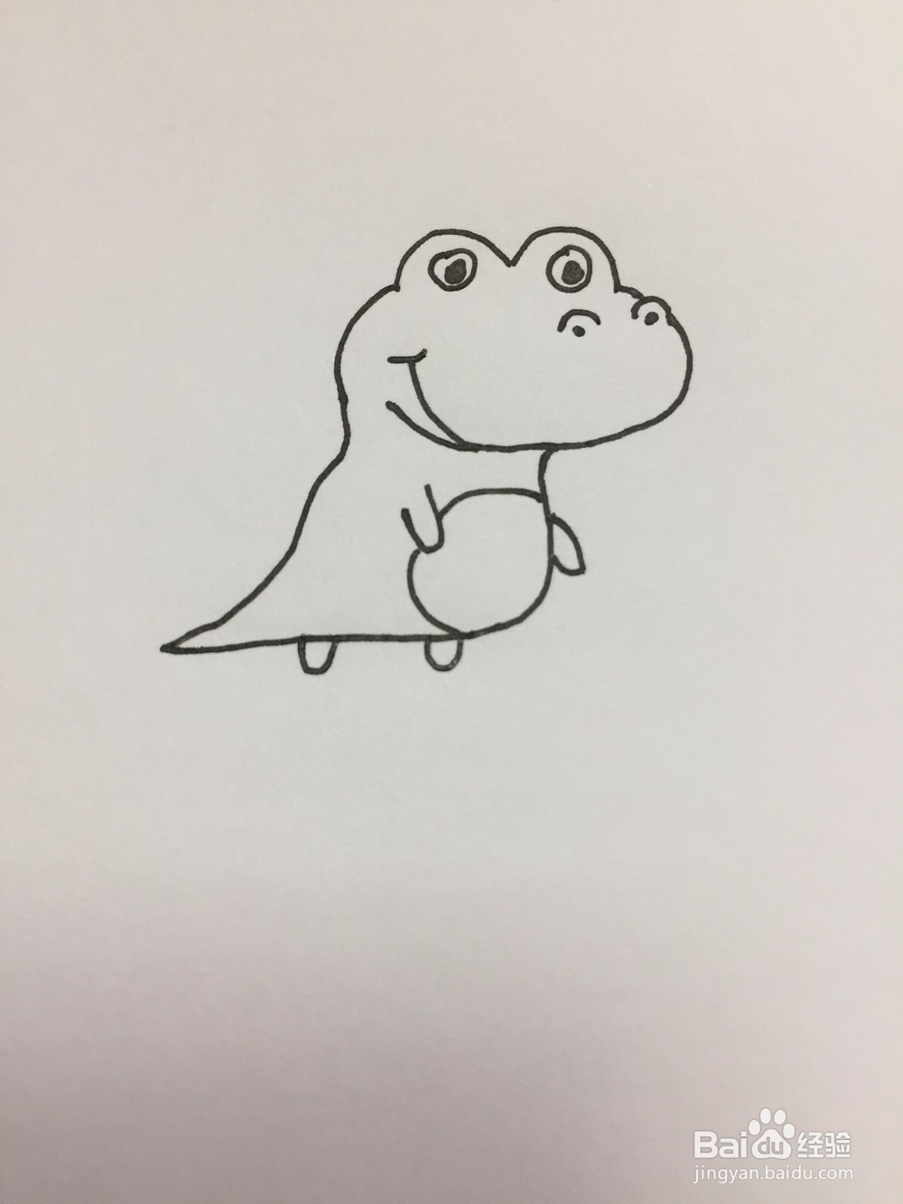 鳄鱼的简单画法
