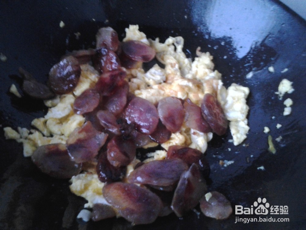 小炒-小腊肠炒鸡蛋
