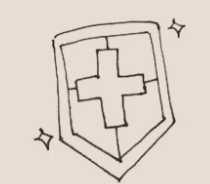 手绘简笔画之盾牌的画法