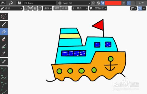 9快速设计轮船简图模型