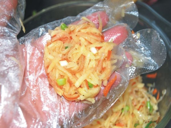 土豆胡萝卜丝饼