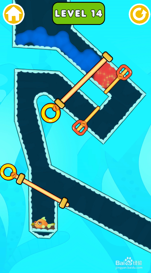 Fish Rescue Pull The Pin的Level 14怎样过关