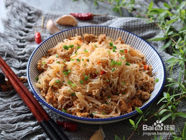 家常菜蚂蚁上树、肉末粉丝的简单做法