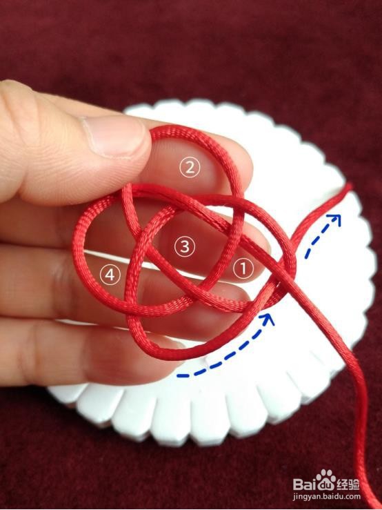 手工制作--四瓣花结