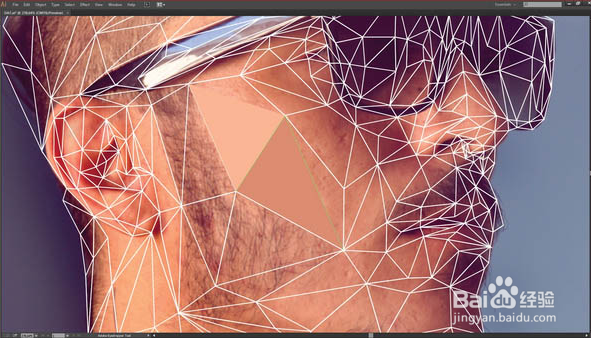 PS与AI结合把人物转为低多边形肖像