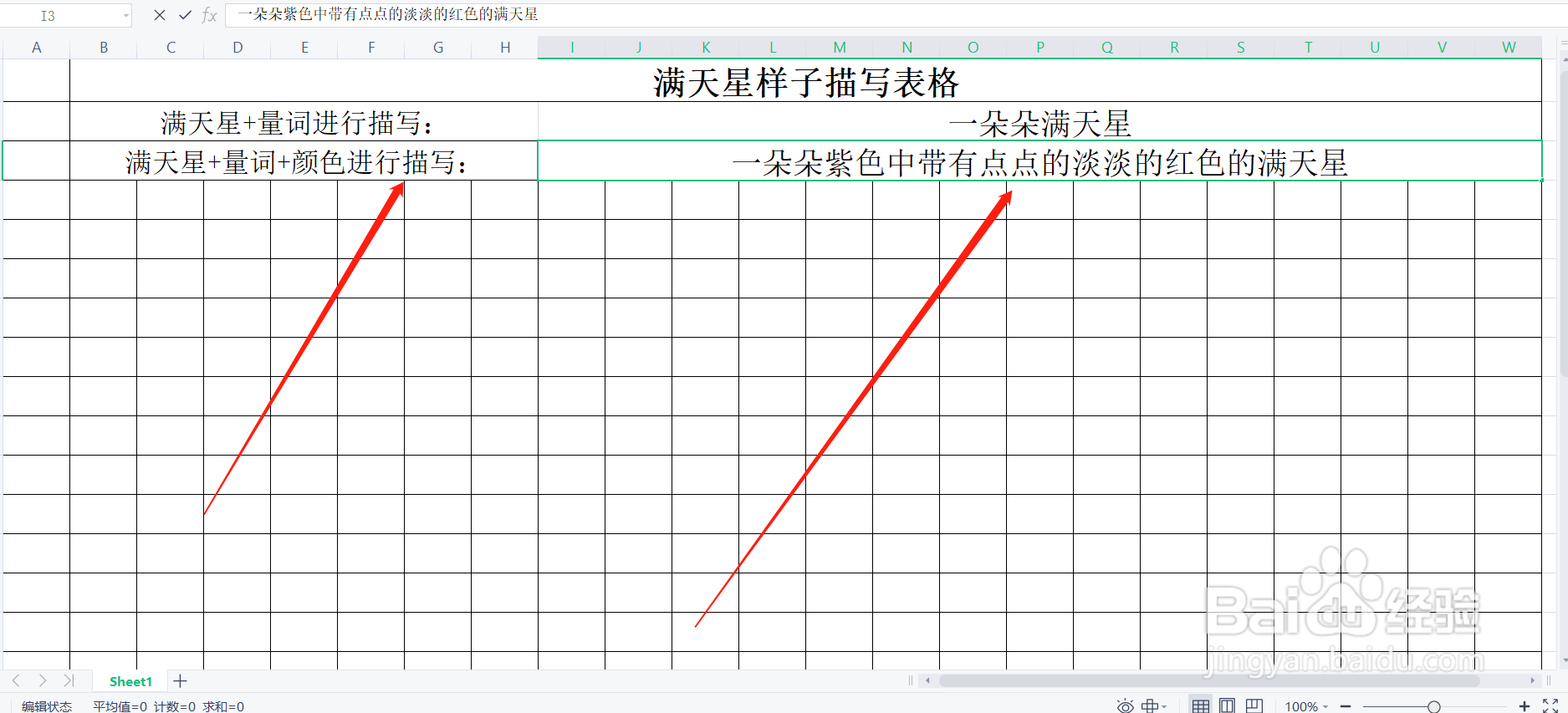 满天星样子怎么描写