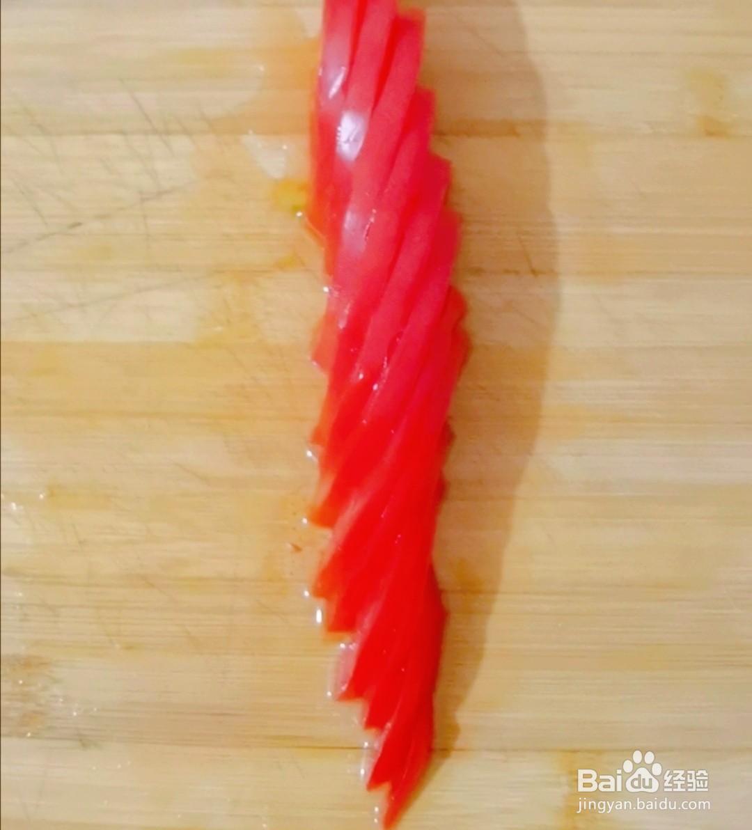 一步步做人人都喜欢的玫瑰花西红柿