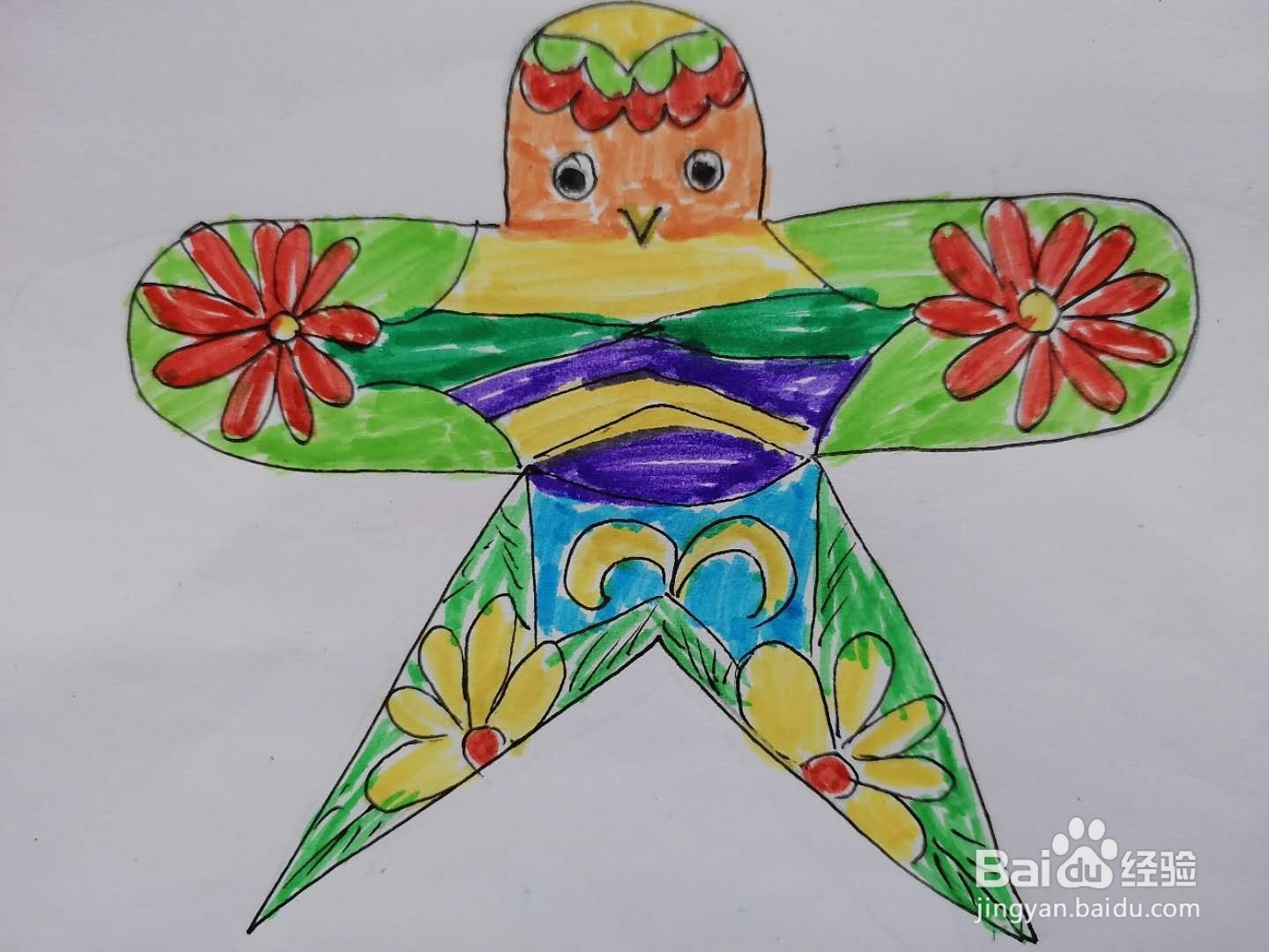 燕子风筝的样子怎么描绘