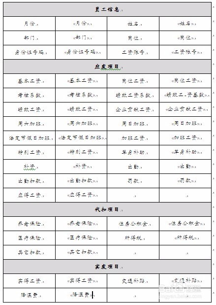 使用word、outlook快速群发工资条详细图文教程