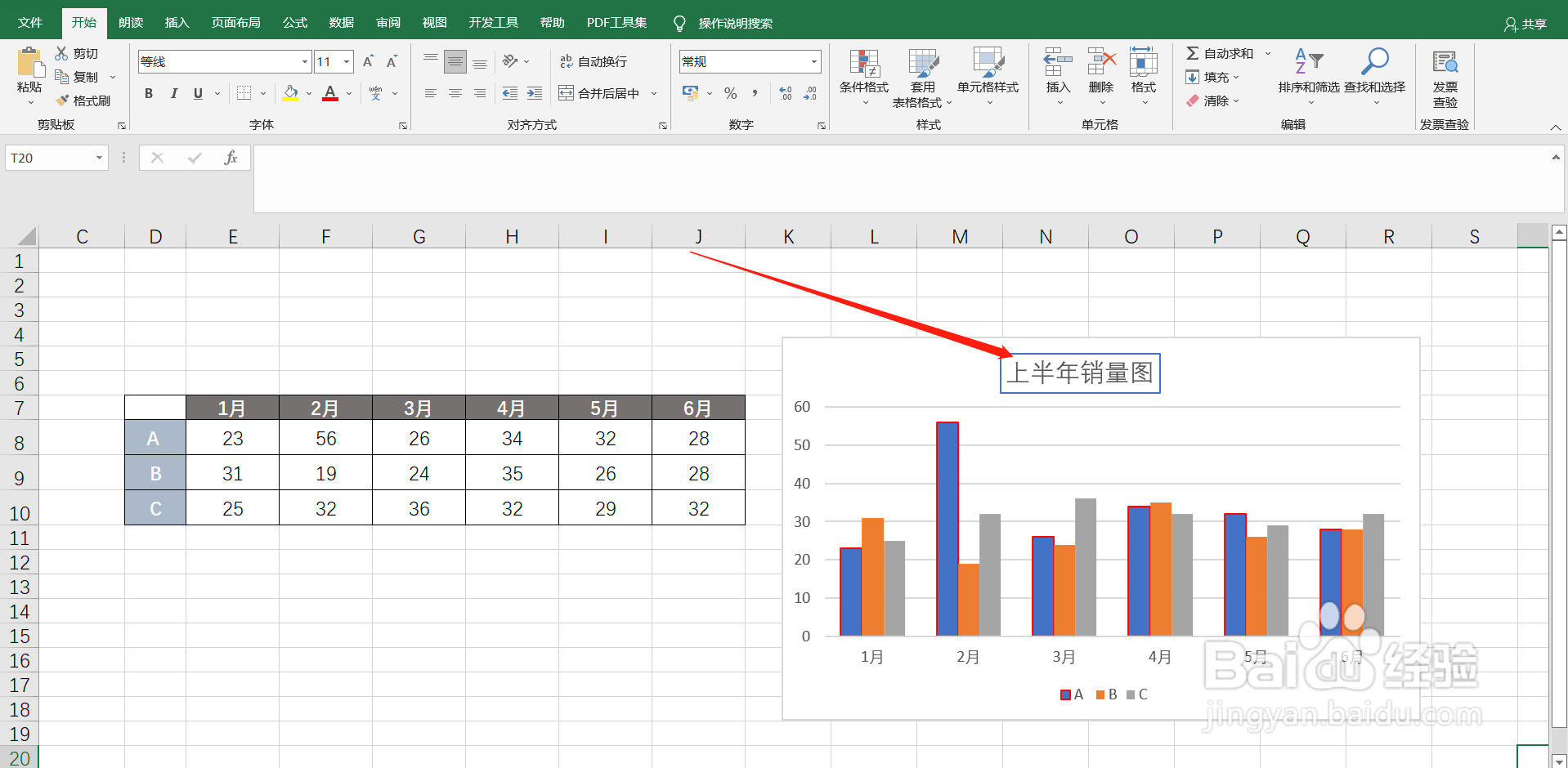 折线图标题如何添加实线边框线