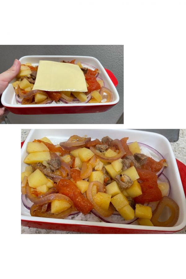 鲜香番茄牛肉面+芝士番茄牛肉焗饭