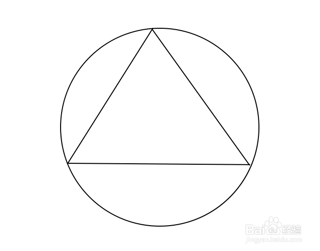 圆的内接正三角形怎么画
