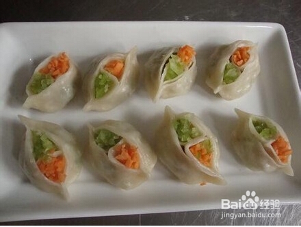 鸳鸯蒸饺的制作方法