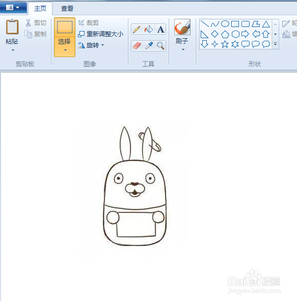 越狱兔简笔画2