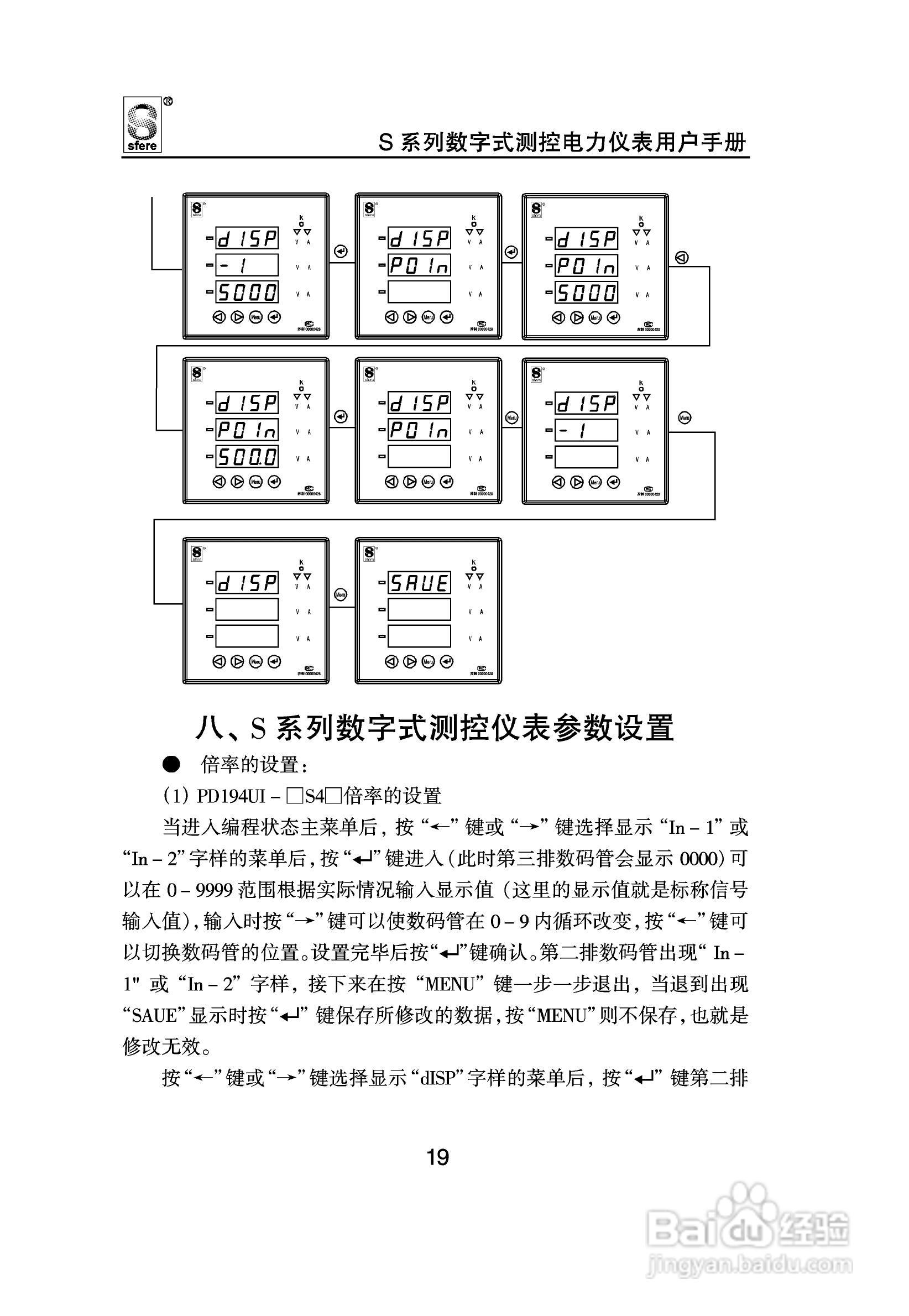 斯菲尔PD194H-2S1T数字式测控电力仪表用户手册:[3]