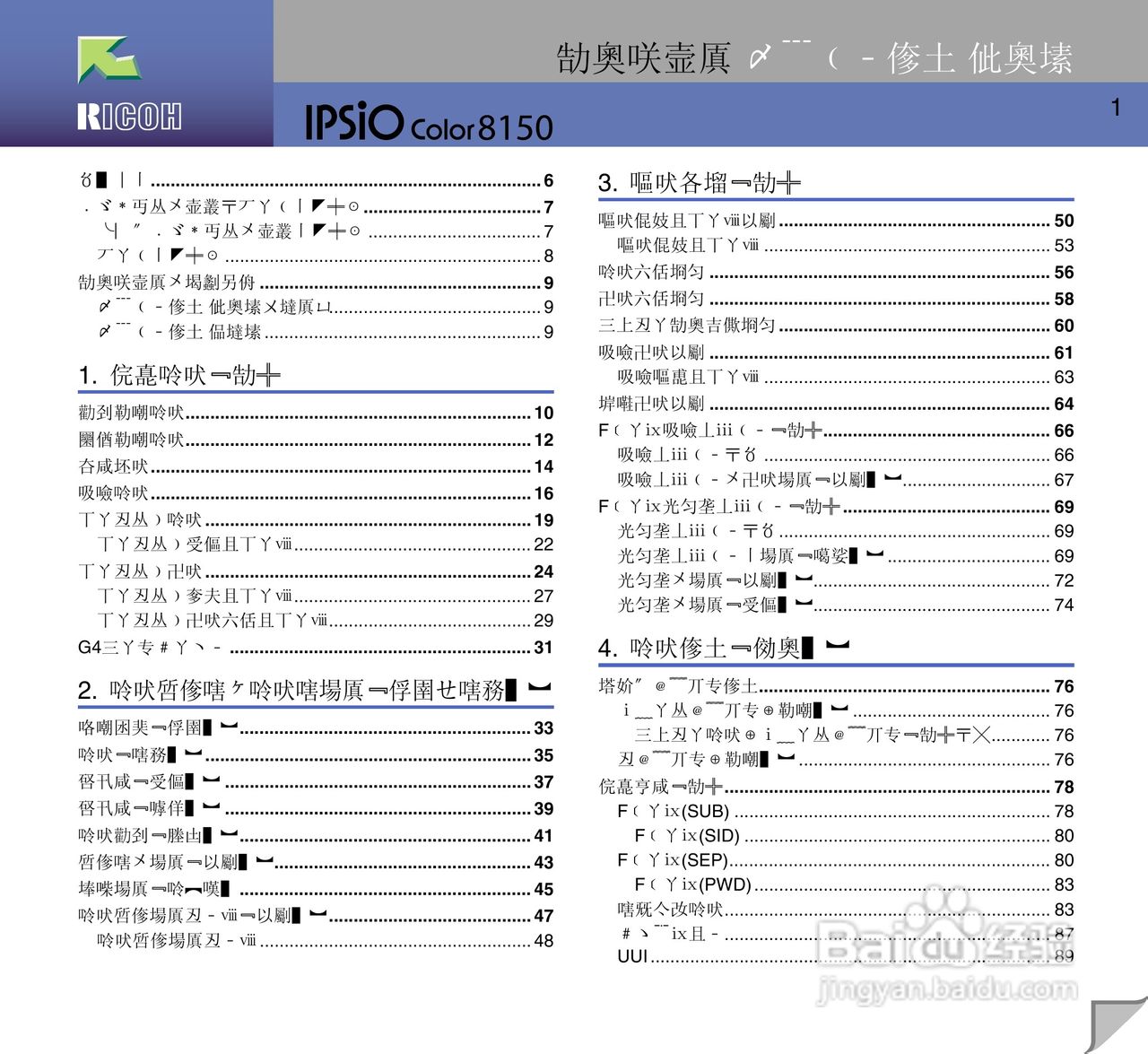 IPsio color8150彩色激光打印机使用说明书:[1]