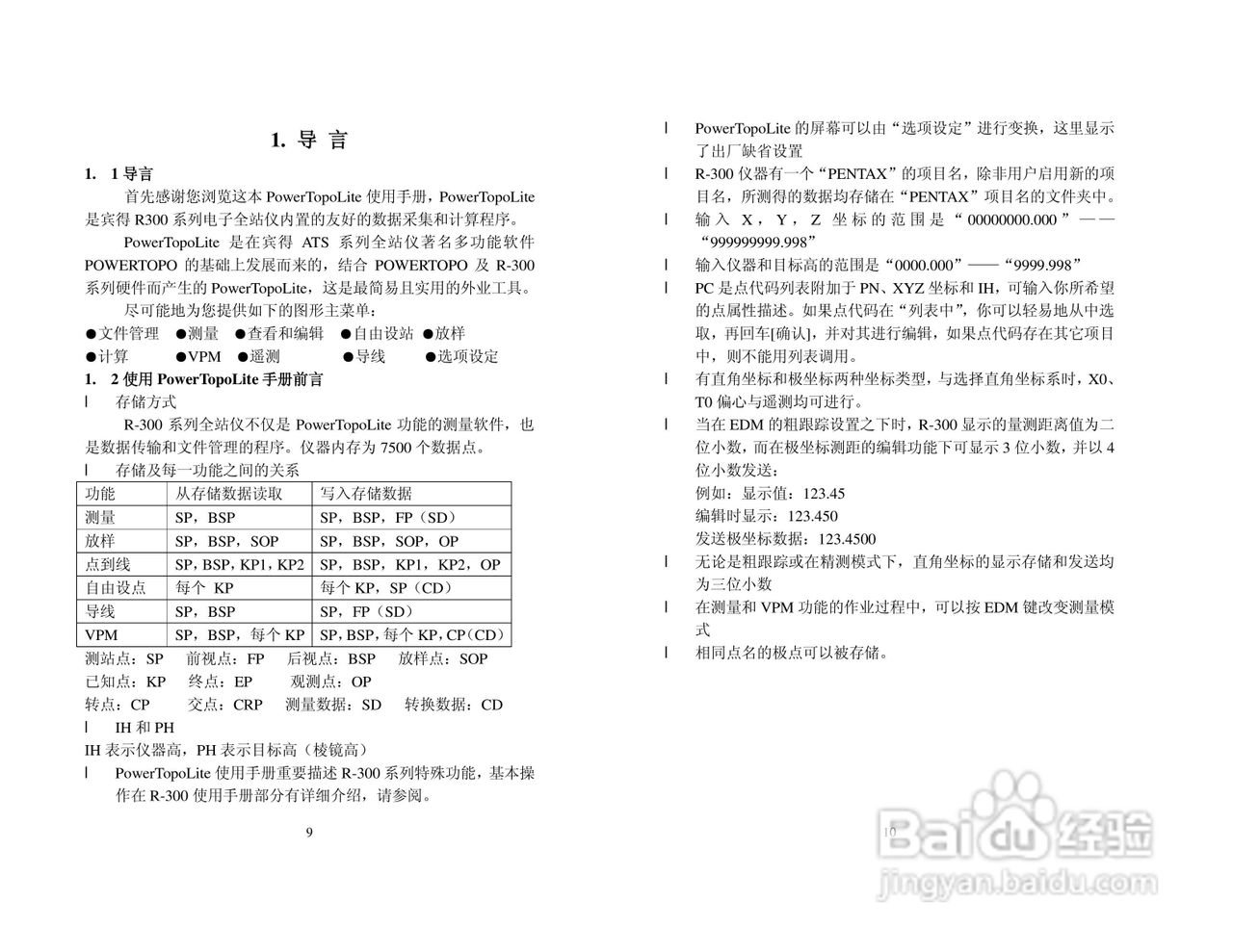 宾得R-322型电子全站仪使用说明书:[1]