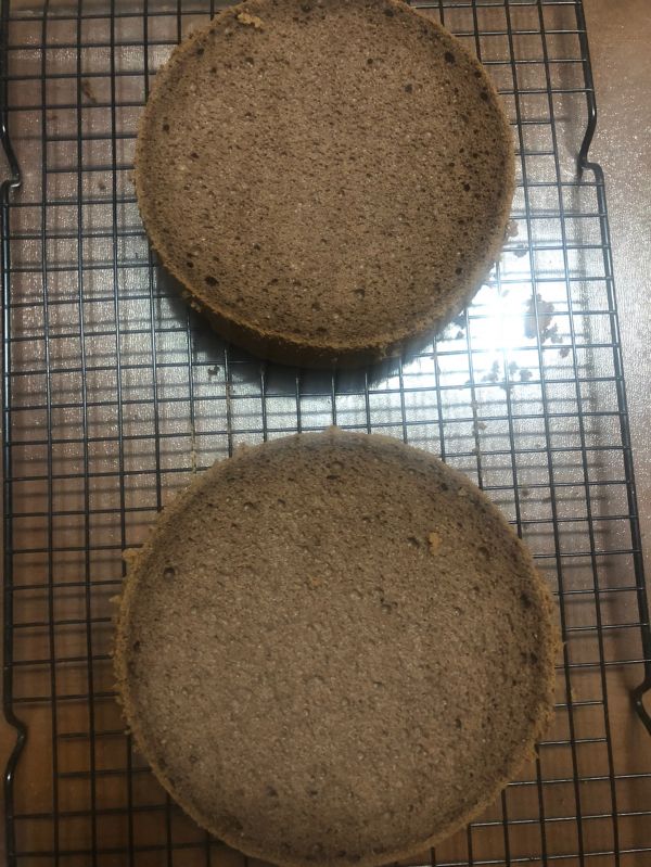 6寸可可戚风蛋糕