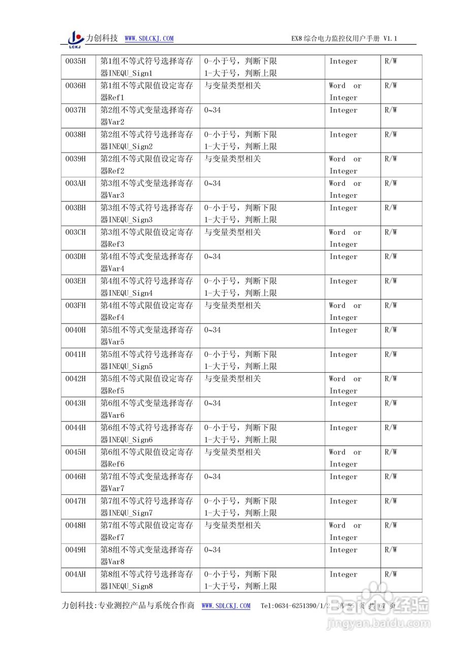 EX8系列综合电力监控仪表使用说明书:[6]