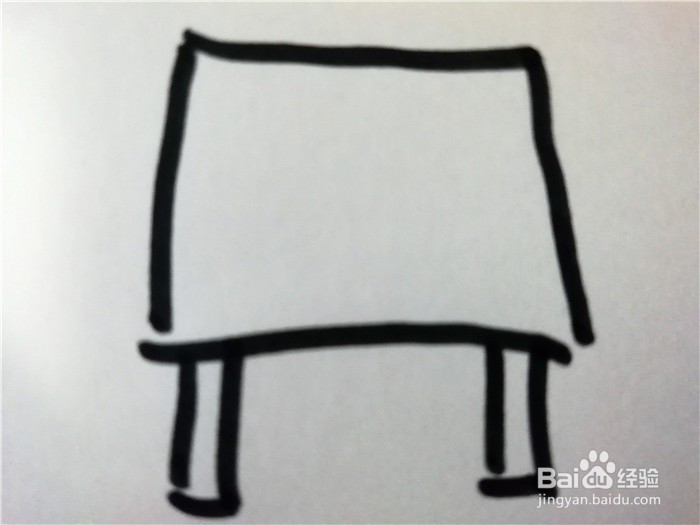 怎么样用简笔画画桌子