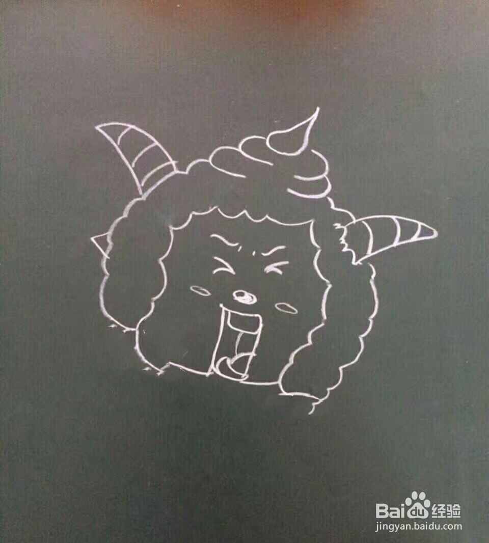 麦霸懒羊羊的画法