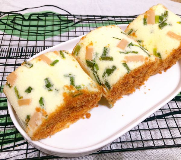 香葱火腿肉松卷