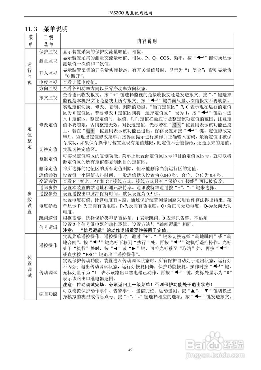 安能PAS200综合保护器产品技术使用说明书:[6]