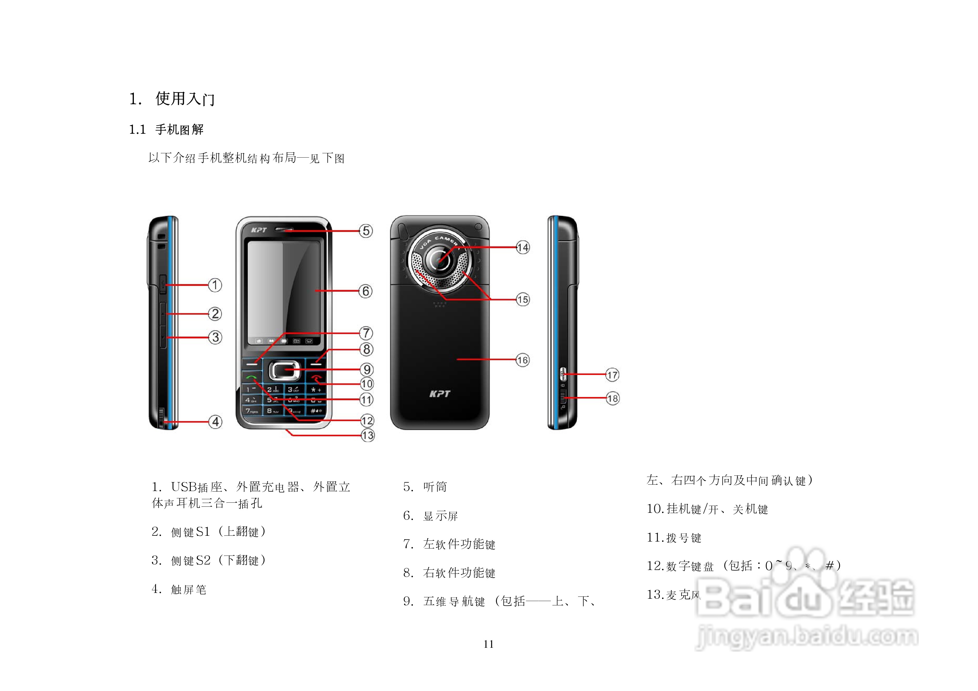 简乐KP288手机说明书:[2]