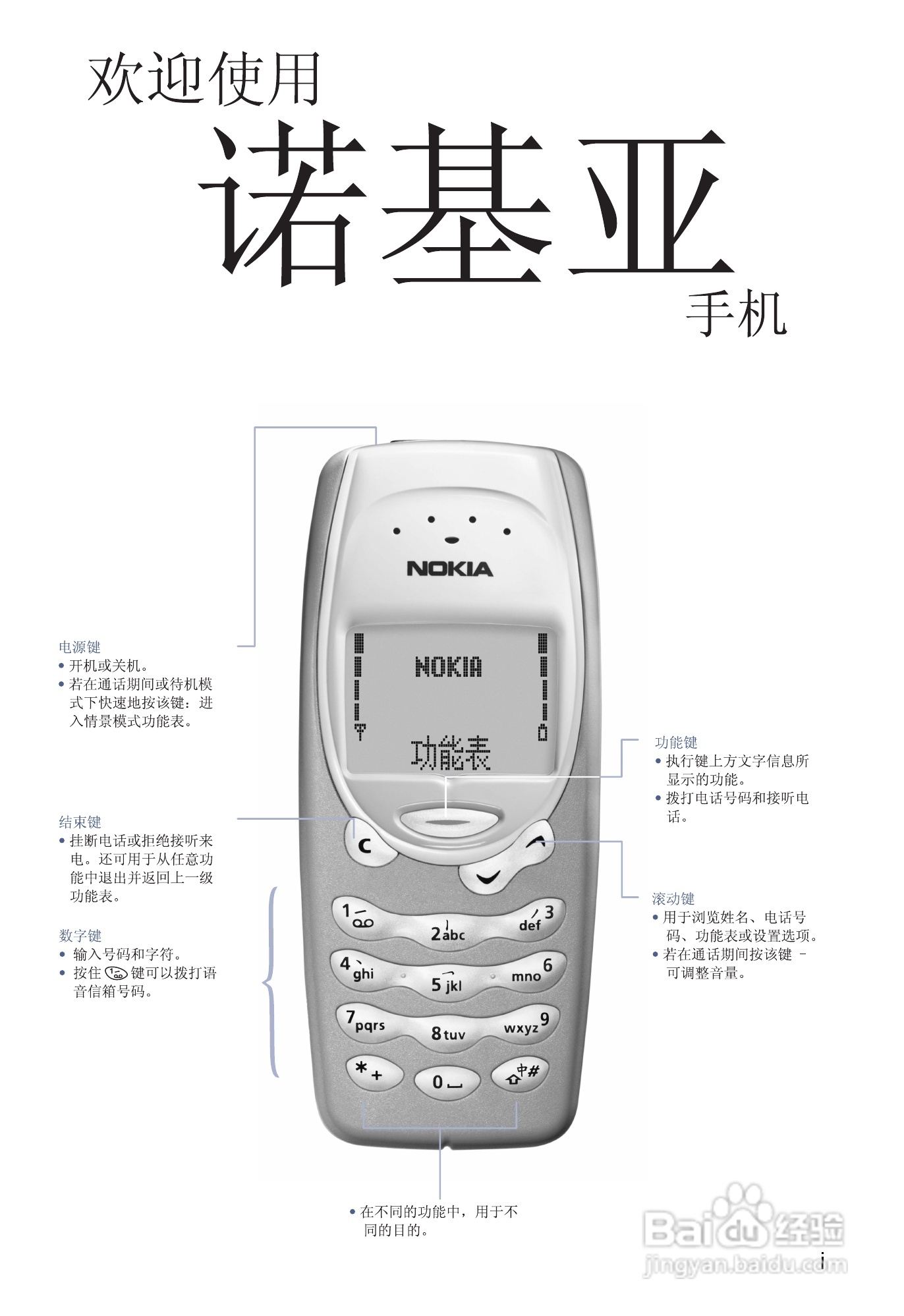 诺基亚3315手机使用说明书:[1]