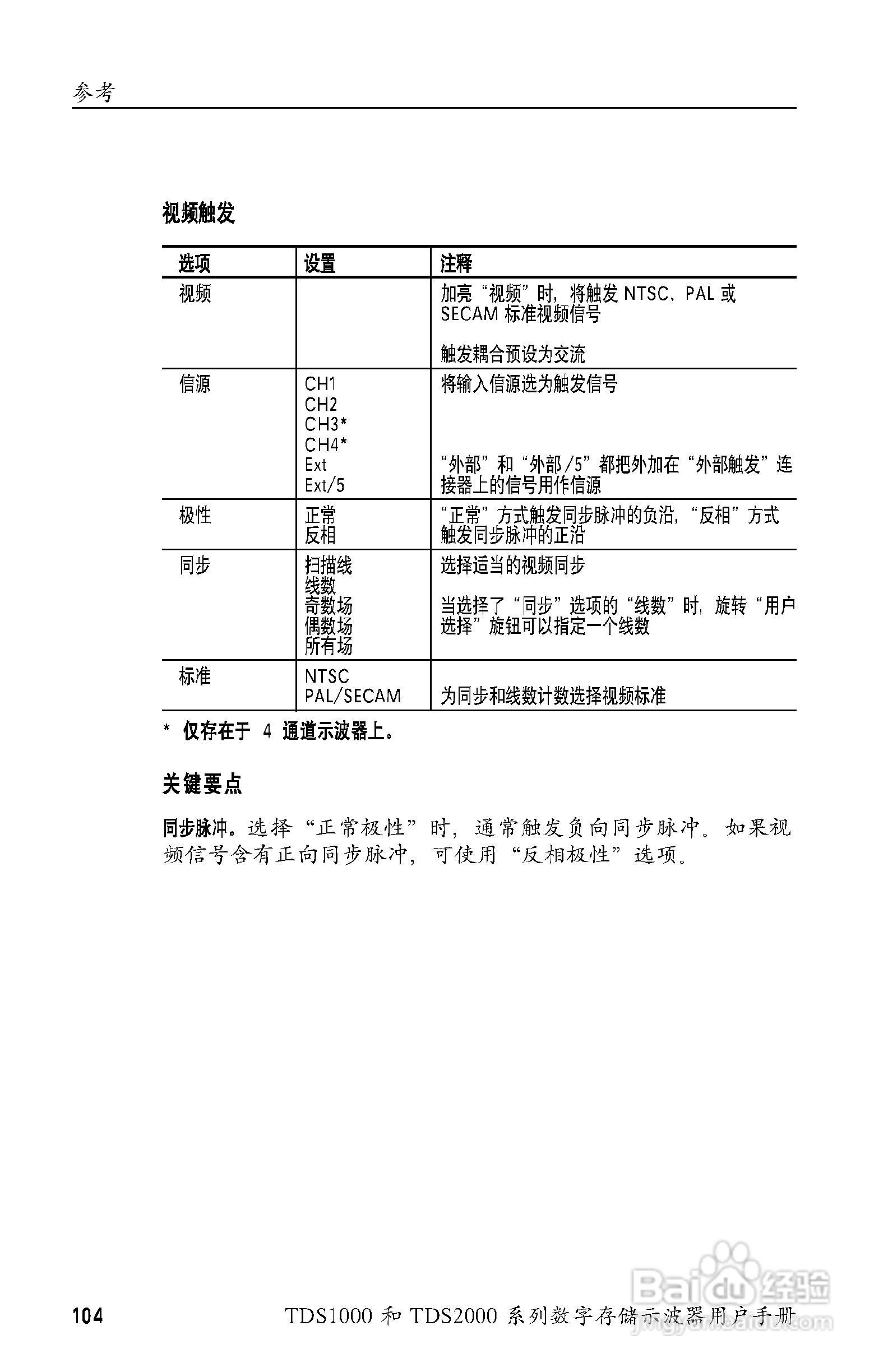 泰克TDS2024数字存储示波器用户手册:[13]