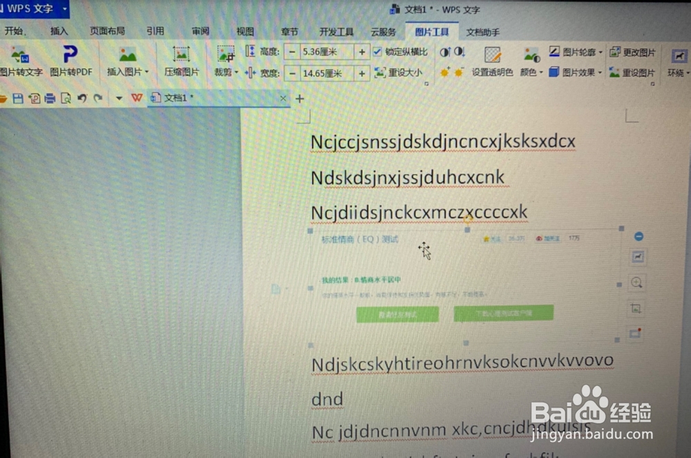 WPS中的图片如何设置文字环绕方式？