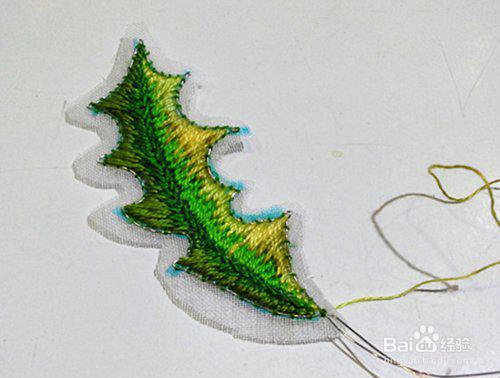 开始学习立体刺绣的绣法