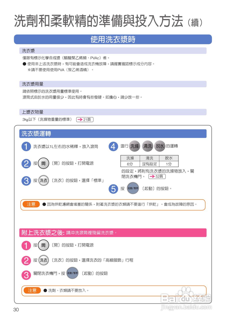 日立SF-BD1300TR 洗衣机使用说明书:[3]