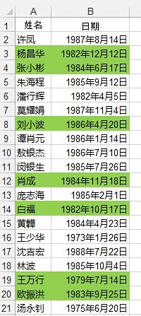 轻松学Excel：[45]快速对周末着色